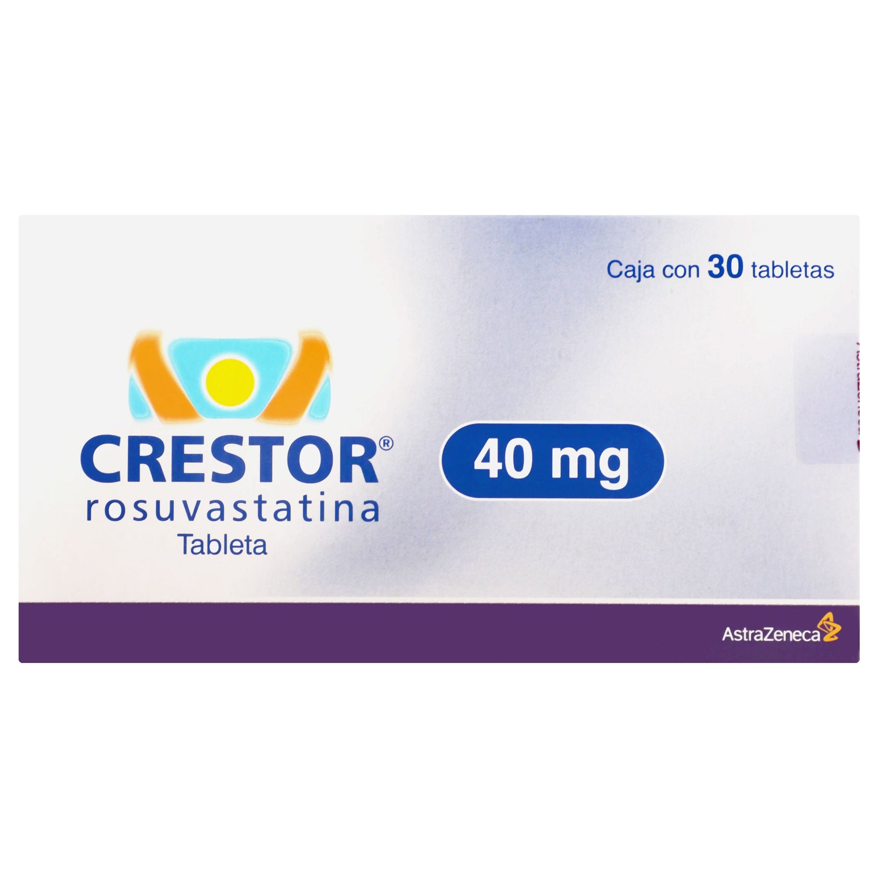 Crestor 40Mg Con 30 Tabletas (Rosuvastatina) 1 - 7501098610070