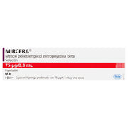 Mircera Jeringa 75Mcg/0.3Ml Con 1 (Metoxipolietilenglicol Epoetina Beta) - WeCare Pharma