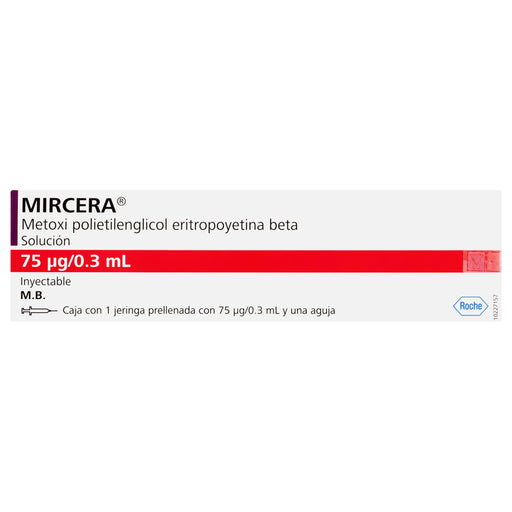 Mircera Jeringa 75Mcg/0.3Ml Con 1 (Metoxipolietilenglicol Epoetina Beta) 1 - 7613326005708