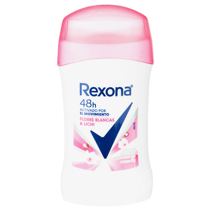 Desodorante Rexona Flores Blancas 48H Stick 45G - WeCare Pharma