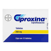 Ciproxina 250Mg Con 12 Tabletas (Ciprofloxacino) - WeCare Pharma