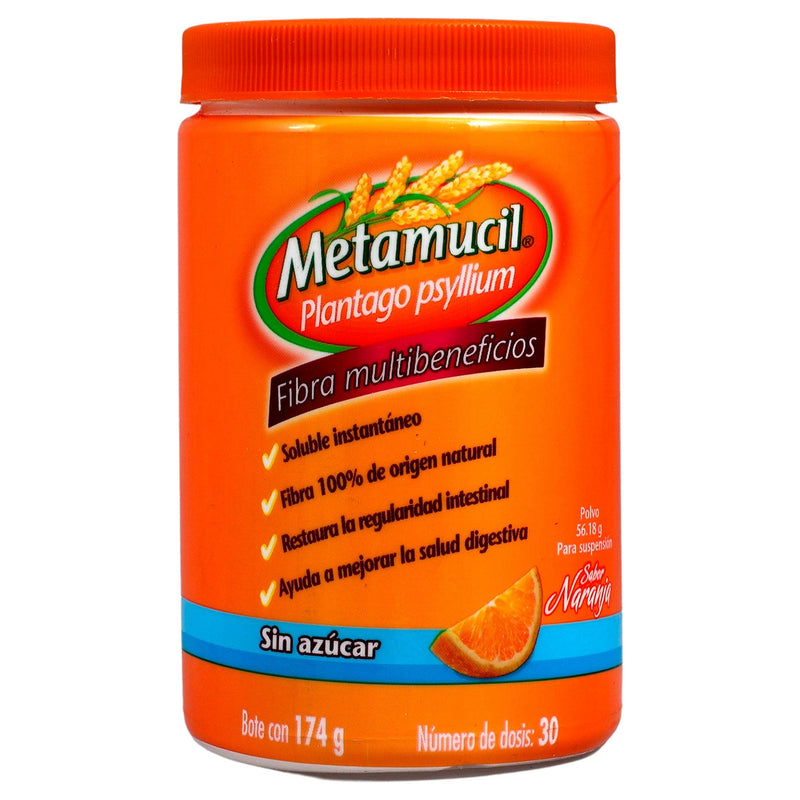 Metamucil Polvo 174G 30D Naranja (Plantago Psyllium) - WeCare Pharma