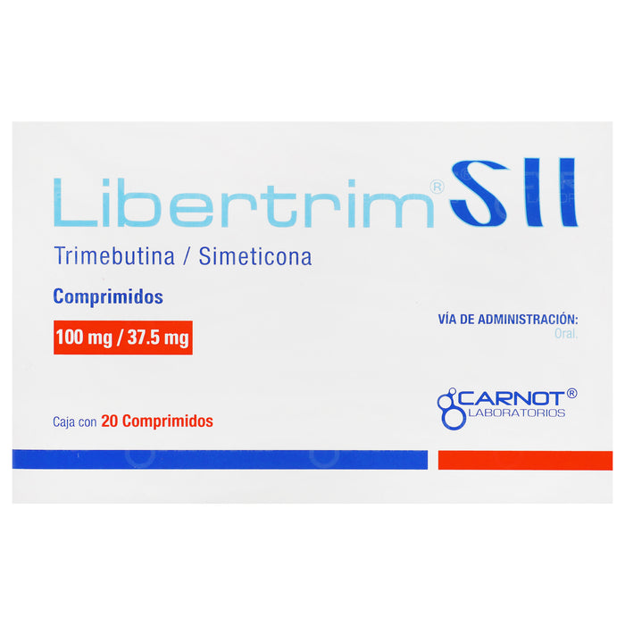 Libertrim Sii 100Mg/37.5Mg Con 20 Comprimidos (Trimebutina/Simeticona) 1 - 7501070903688