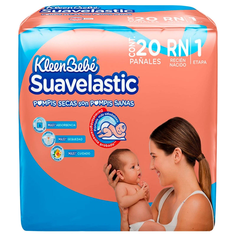 Pañal Kleen Bebe Suavelastic Recien Nacido Etp 1 Con 20 - WeCare Pharma