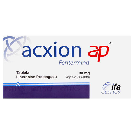 Acxion Ap (Fentermina) Tabletas 30Mg Con 30 - WeCare Pharma