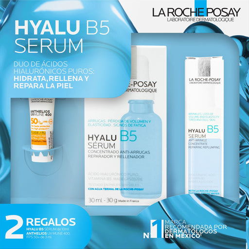 La Roche-P Kit Hyalu B5 30Ml+Hyalu B5 10Ml+ Anthelios Fluido 1 - 7509552883268