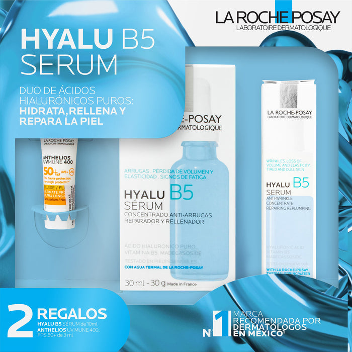 La Roche-P Kit Hyalu B5 30Ml+Hyalu B5 10Ml+ Anthelios Fluido 1 - 7509552883268