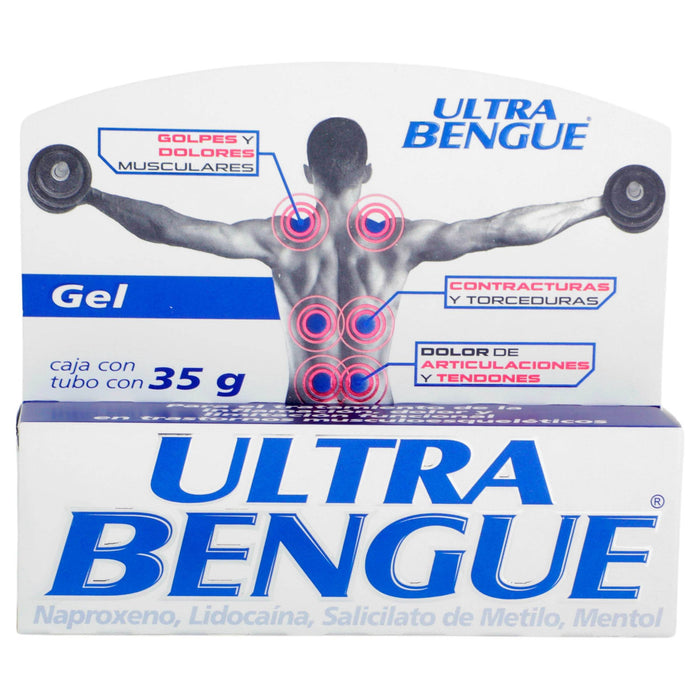 Ultra Bengue Azul Gel 35G (Naproxeno/Lidocaina/Salicilato De Metilo/Mentol) - WeCare Pharma