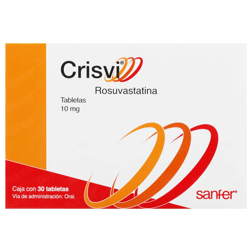 Crisvi 10Mg Con 30 Tabletas (Rosuvastatina) - WeCare Pharma