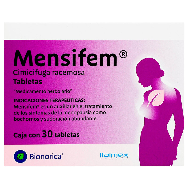Mensifem 20Mg Con 30 Tabletas (Cimicifuga Racemosa) - WeCare Pharma