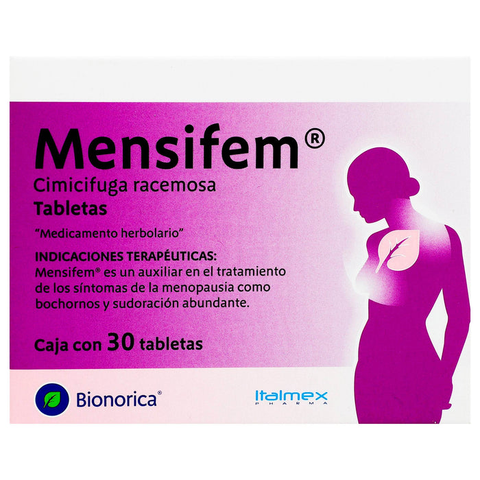 Mensifem 20Mg Con 30 Tabletas (Cimicifuga Racemosa) - WeCare Pharma