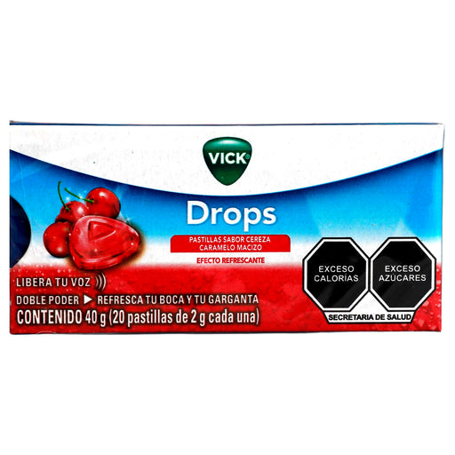 Vick Drops Cereza Pastillas 40G Con 20 1 - 7501001147563