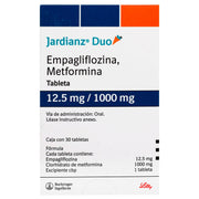 Jardianz Duo 12.5Mg/1000Mg Con 30 Tabletas (Empagliflozina/Metformina) - WeCare Pharma
