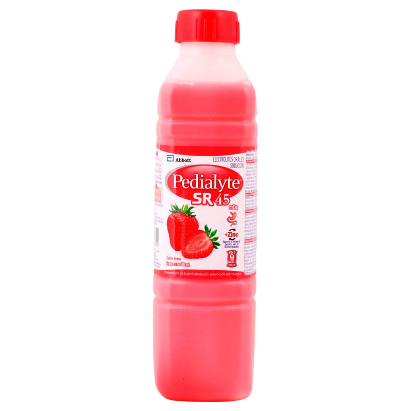 Pedialyte Sr45 Frasco 500Ml Fresa (Electrolitos Orales) - WeCare Pharma
