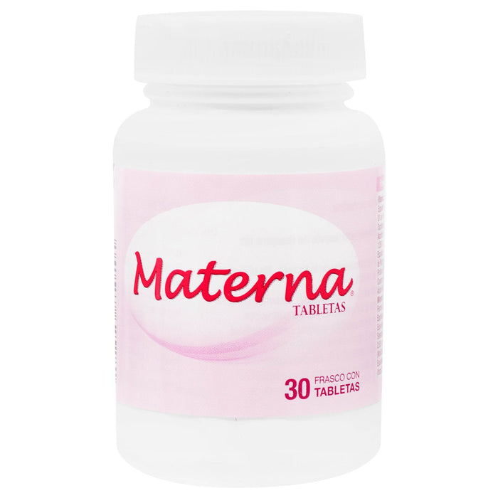 Materna Con 30 Tabletas (Multivitaminico) - WeCare Pharma