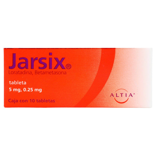 Jarsix 5Mg/0.25Mg Con 10 Tabletas (Loratadina/Betametasona) - WeCare Pharma