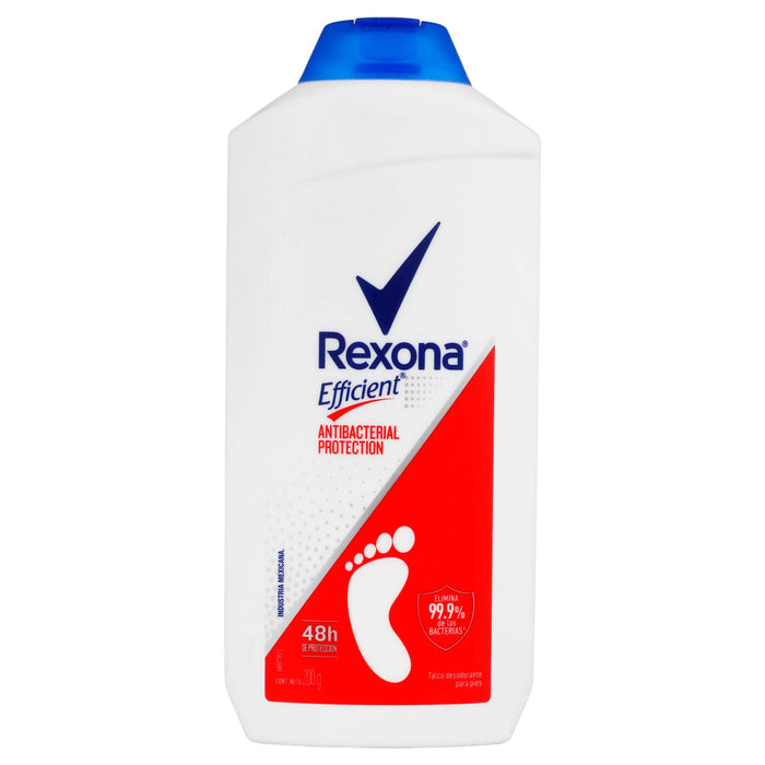 Talco Rexona Efficientt Antibacterial Proteccion 200G - WeCare Pharma