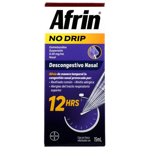 Afrin No Dript Spray 0.50Mg/Ml 15Ml (Oximetazolina) 1 - 7501050624732