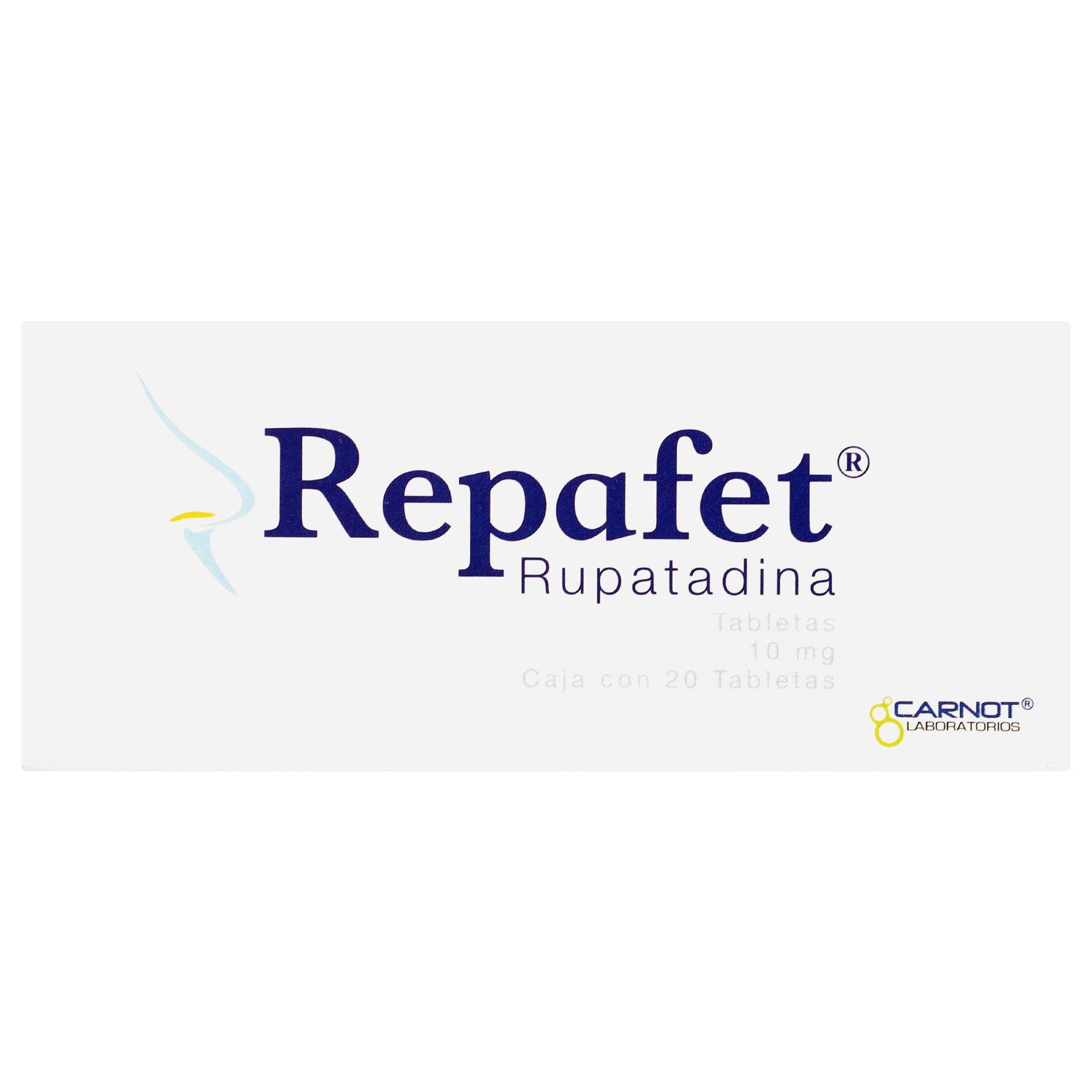 Repafet 10Mg Con 20 Tabletas (Rupatadina) — WeCare Pharma