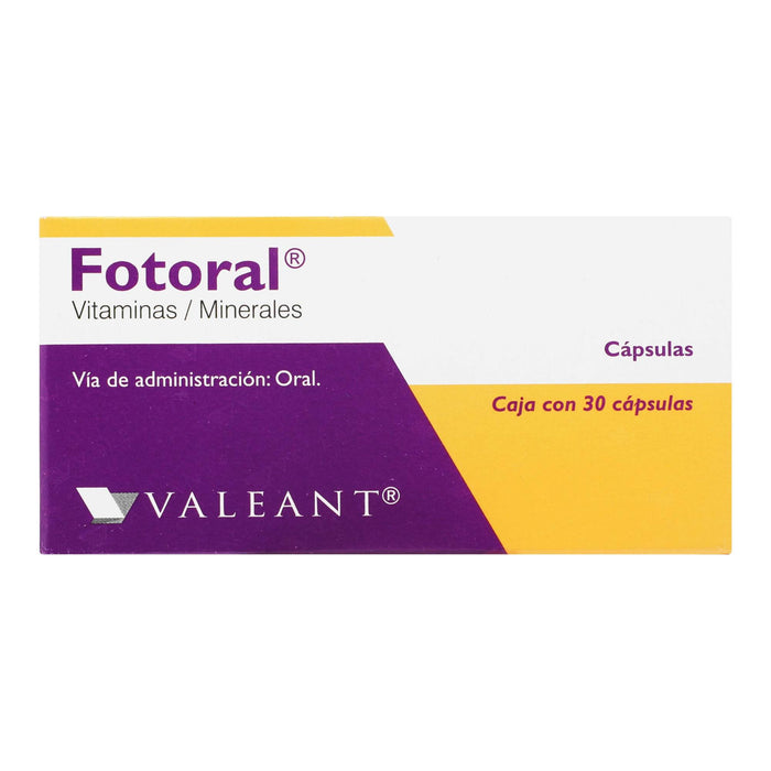 Fotoral 250Mg/7.5Mg Con 30 Capsulas (Vitaminas/Minerales) - WeCare Pharma