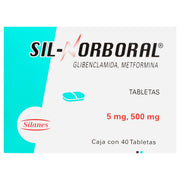 Sil-Norboral 500Mg/5Mg Con 40 Tabletas (Metformina/Glibenclamida) - WeCare Pharma
