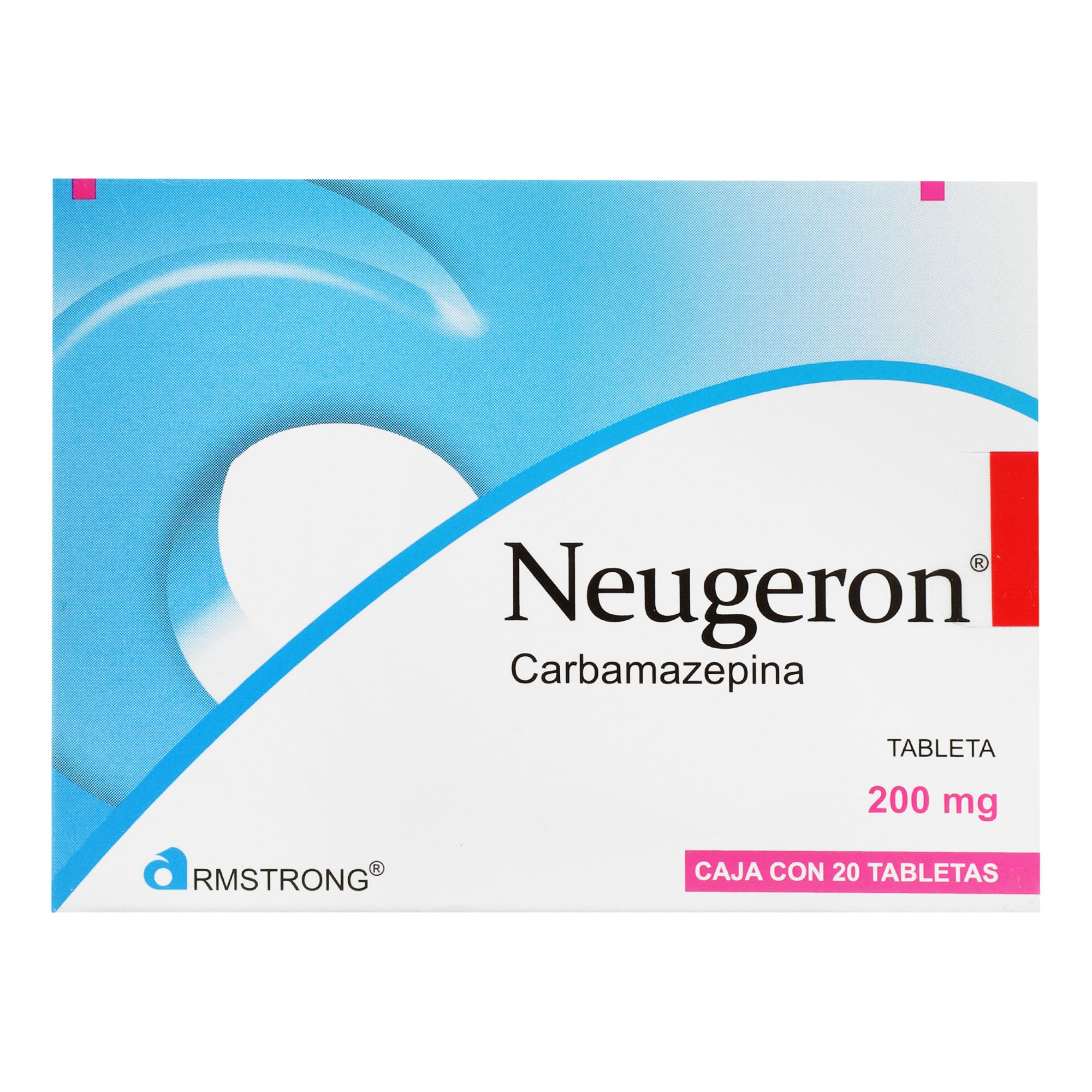 Neugeron 200Mg Con 20 Tabletas (Carbamazepina) 1 - 7501089800091