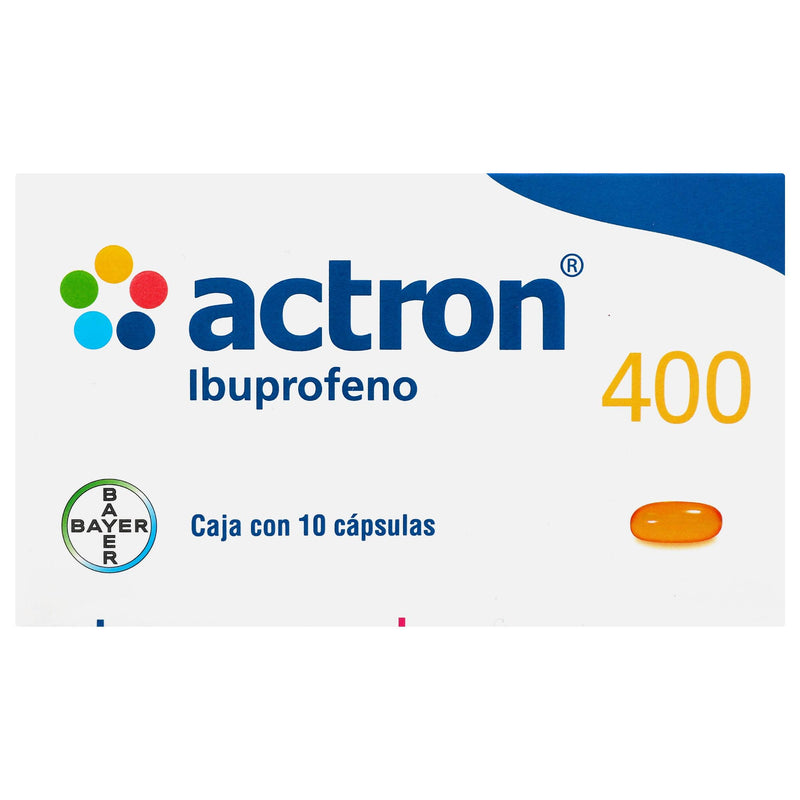 Actron 400Mg Con 10 Capsulas (Ibuprofeno) - WeCare Pharma