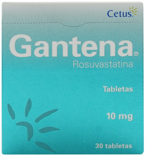 Gantena 10Mg Con 30 Tabletas (Rosuvastatina) 2 - 7501314705818