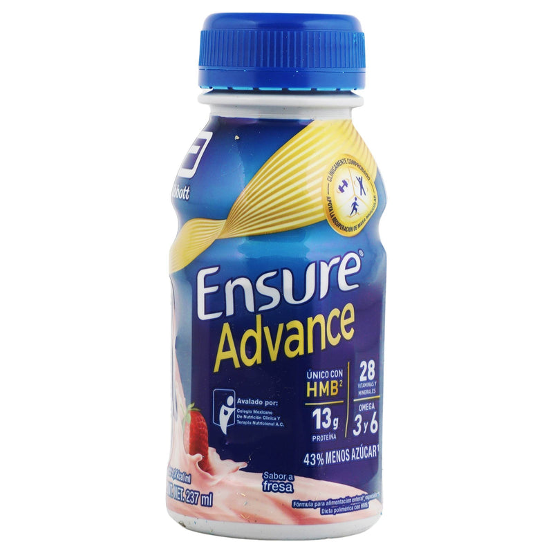 Ensure Advance Frasco 237Ml Fresa (Suplemento Alimenticio) - WeCare Pharma