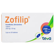 Zofilip 200Mg/20Mg Con 30 Tabletas (Fenofibrato/Simvastatina) - WeCare Pharma