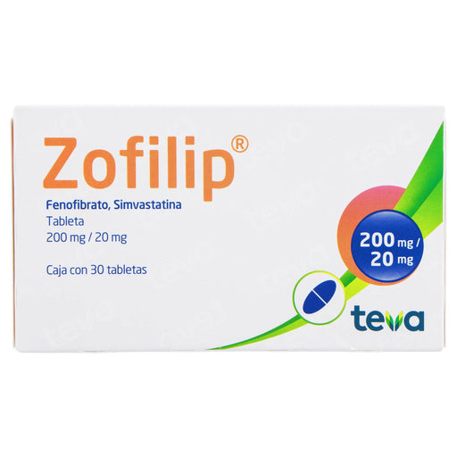 Zofilip 200Mg/20Mg Con 30 Tabletas (Fenofibrato/Simvastatina) - WeCare Pharma