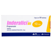 Inderalici Iii (Propranolol) Tabletas 10Mg Con 50 - WeCare Pharma