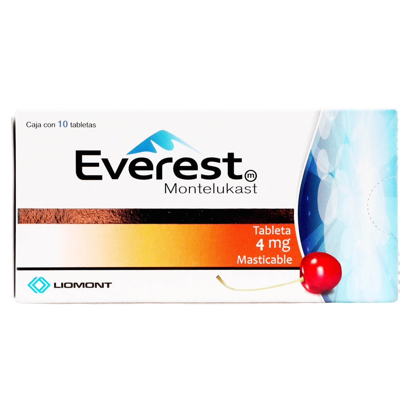 Everest 4Mg Con 10 Tabletas (Montelukast) - WeCare Pharma