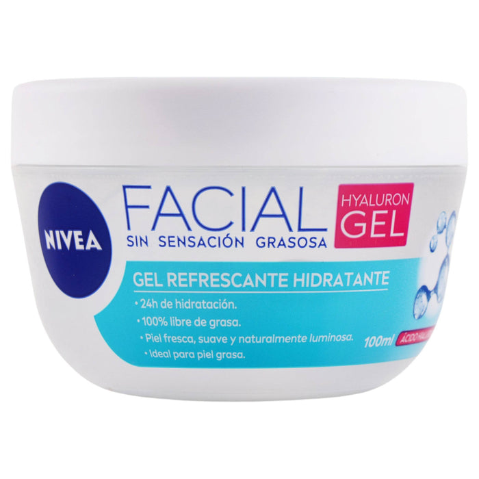 Gel Nivea Facial Refrescante Hidratante Hyaluron 100Ml - WeCare Pharma