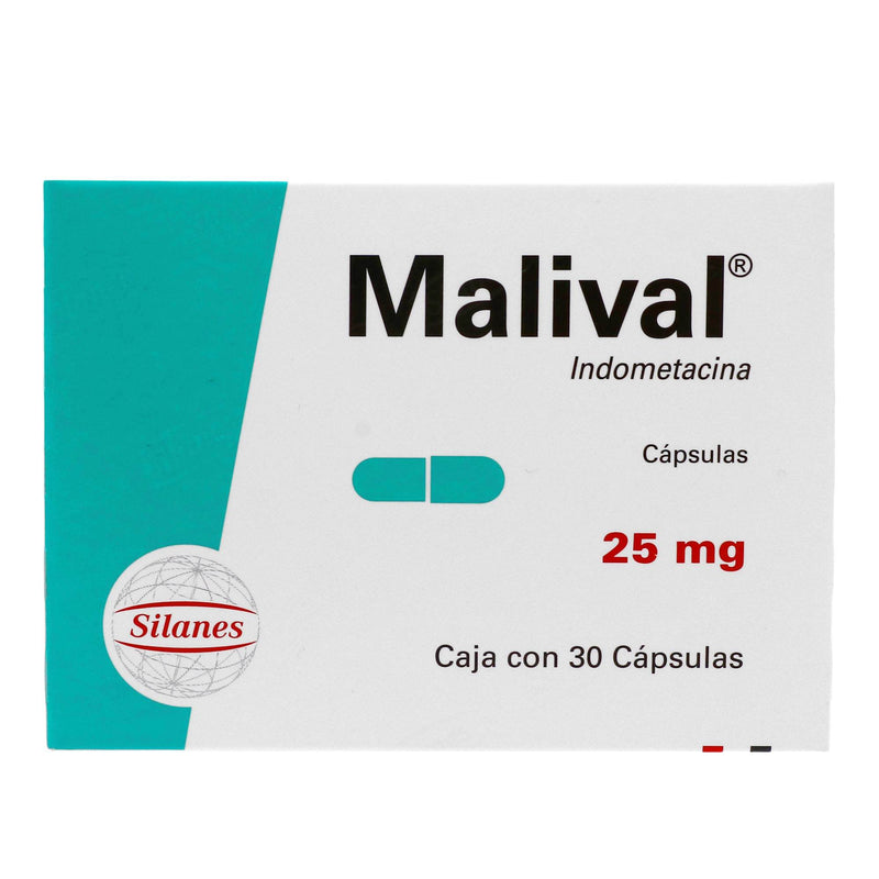 Malival 25Mg Con 30 Capsulas (Indometacina) - WeCare Pharma