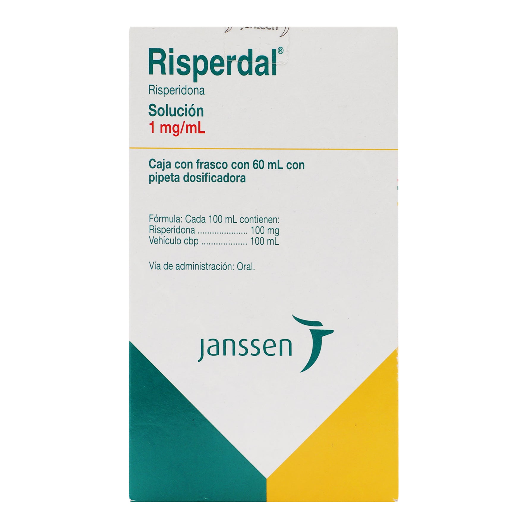 Risperdal Solución 1Mg/Ml 100Ml (Risperidona) 1 - 7501109901661