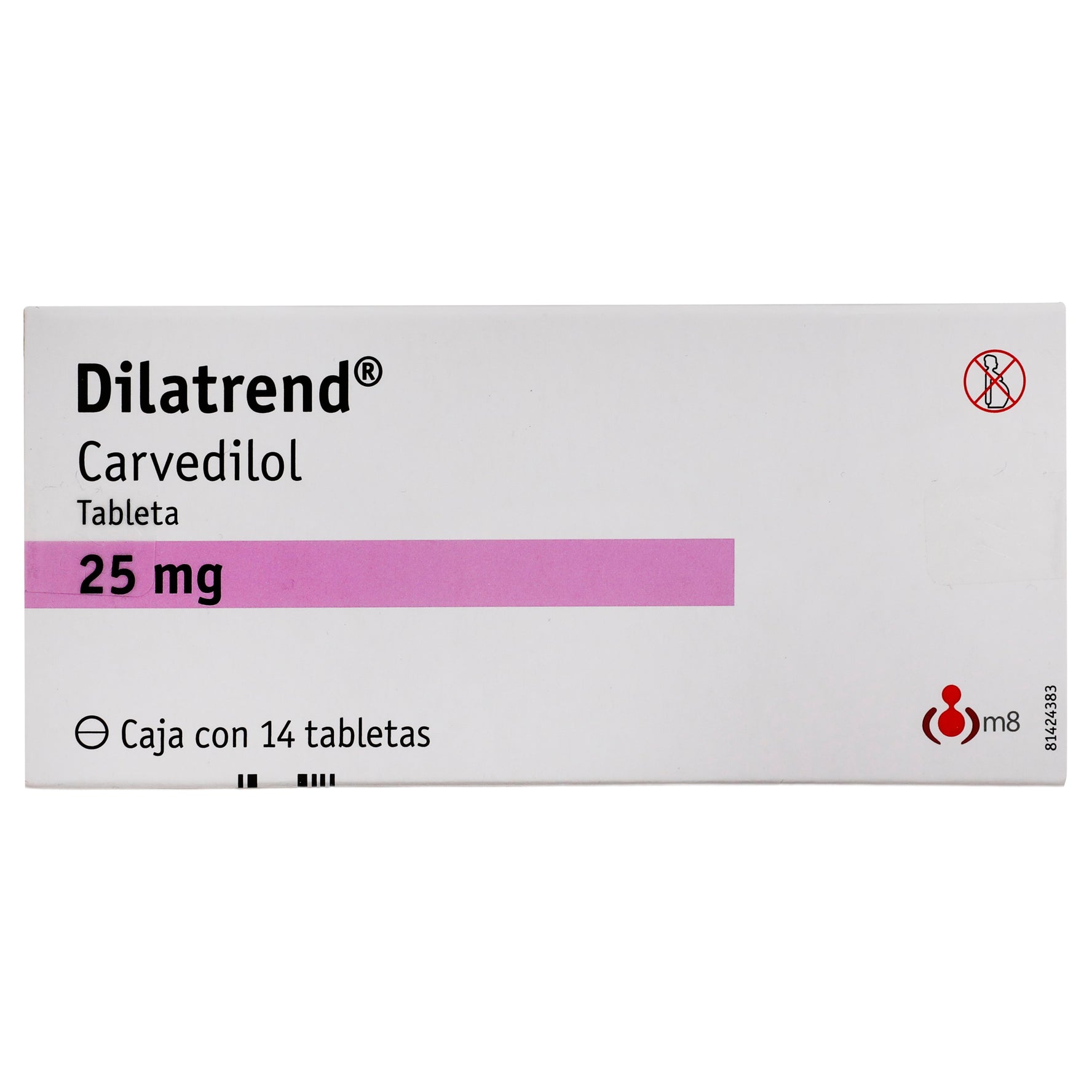 Dilatrend 25Mg Con 14 Tabletas (Carvedilol) 1 - 7501009071457