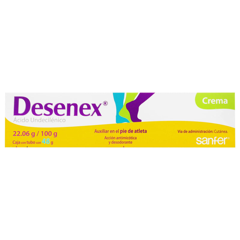 Desenex Crema 22.06G/100G Tubo 48G (Ácido Undecilenico) - WeCare Pharma