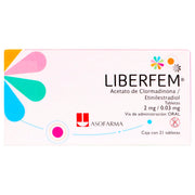 Liberfem 2Mg/0.03Mg Con 21 Tabletas (Acetato De Clormadinona) - WeCare Pharma