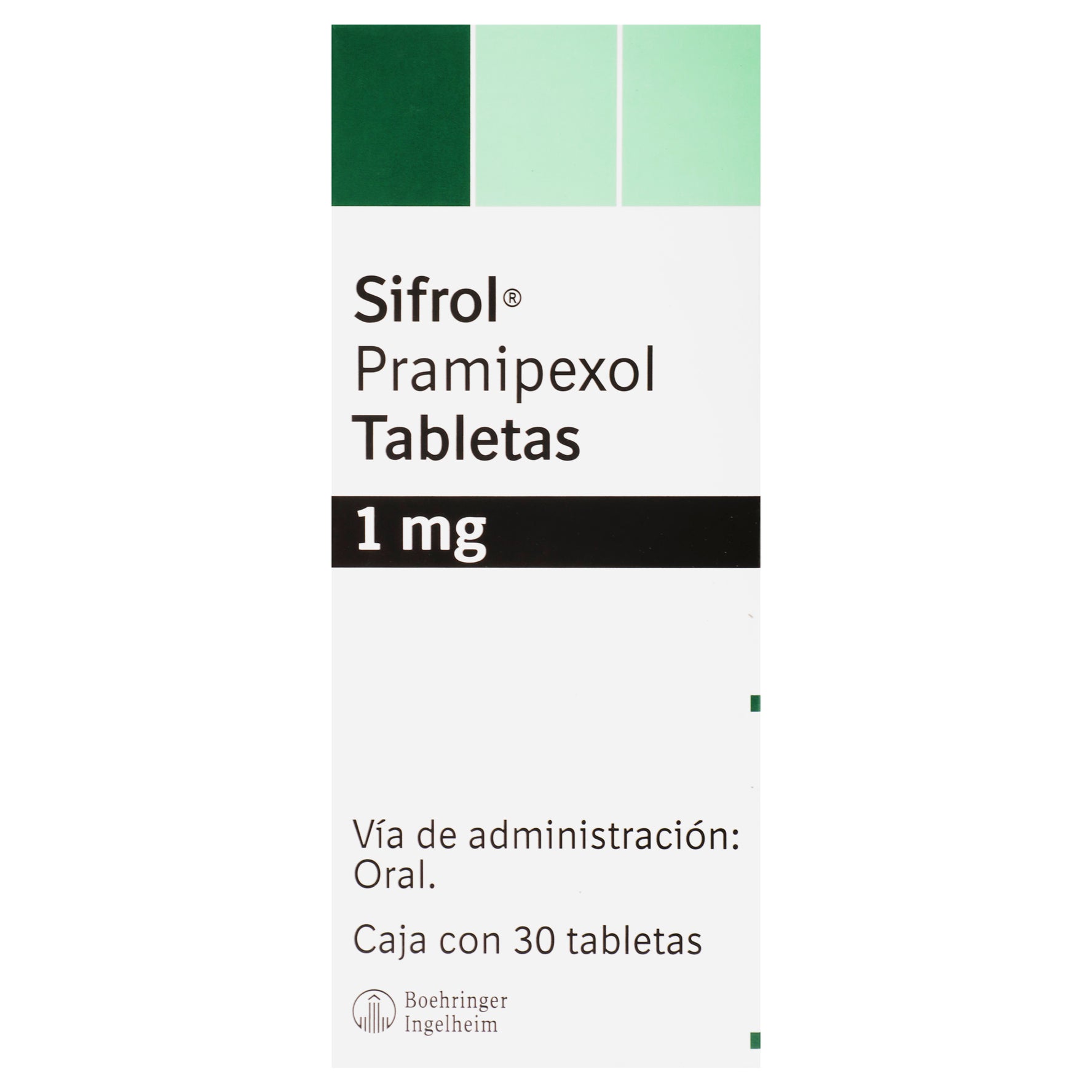 Sifrol 1Mg Con 30 Tabletas (Pramipexol) 1 - 7501037985092