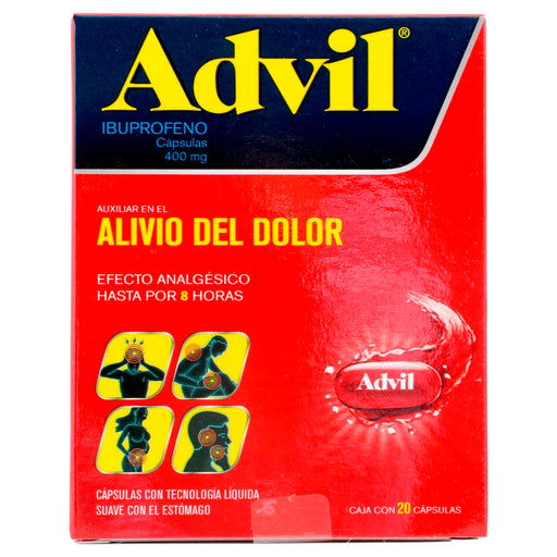 Advil Max 400Mg Con 20 Capsulas (Ibuprofeno) 1 - 7501108767947