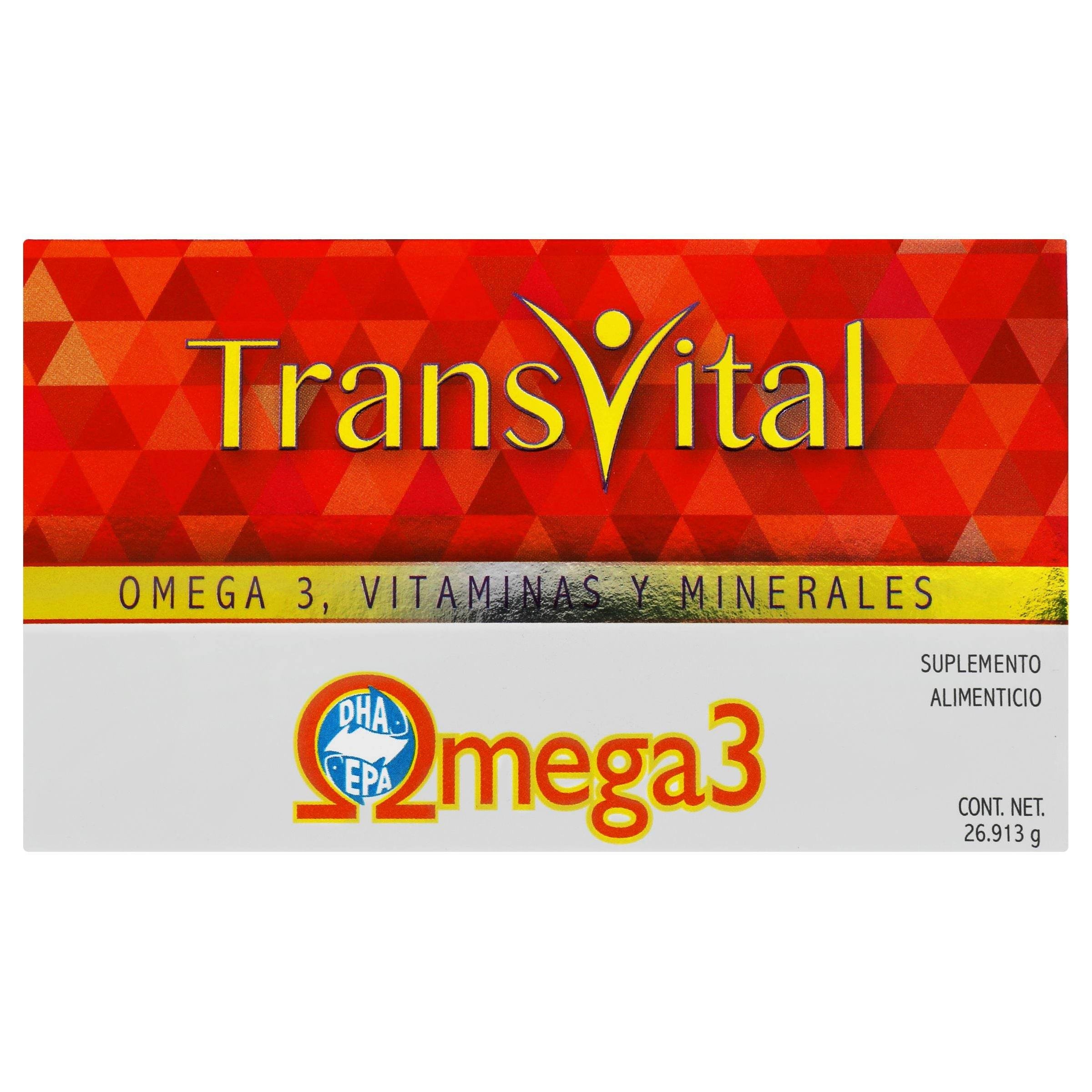 Transvital 26.91 Con 30 Capsulas (Omega3/Vitaminas/Minerales) — WeCare ...