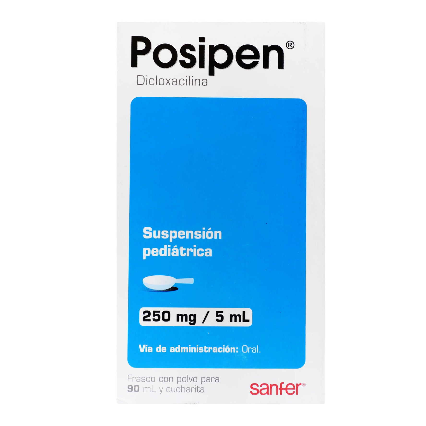 Posipen Suspensión 250Mg/5Ml 90Ml (Dicloxacilina) 1 - 7501070634698