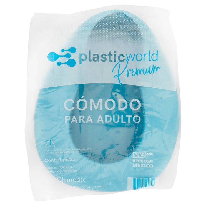 Comodo De Plástico Plastic Wordl Premium Adulto Con 1 - WeCare Pharma