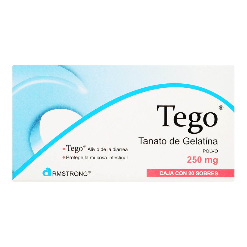Tego Sobres 250Mg Con 20 (Tanato De Gelatina) - WeCare Pharma