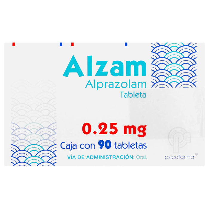 Alzam (Alprazolam) Tabletas 0.25Mg Con 90 - WeCare Pharma
