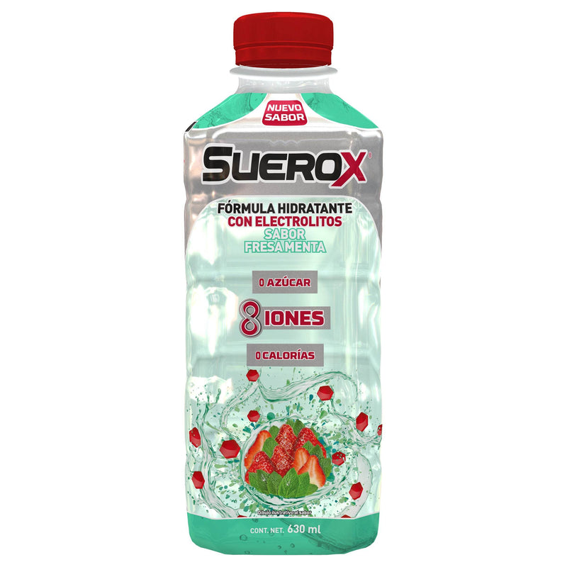 Suerox 8Iones Frasco 630Ml Fresa-Menta (Electrolitos Orales) - WeCare Pharma