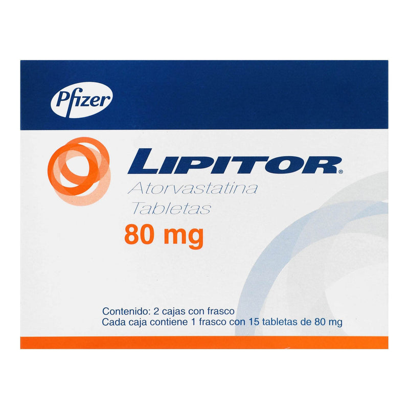 Lipitor 80Mg Con 15+15 Tabletas (Atorvastatina) - WeCare Pharma