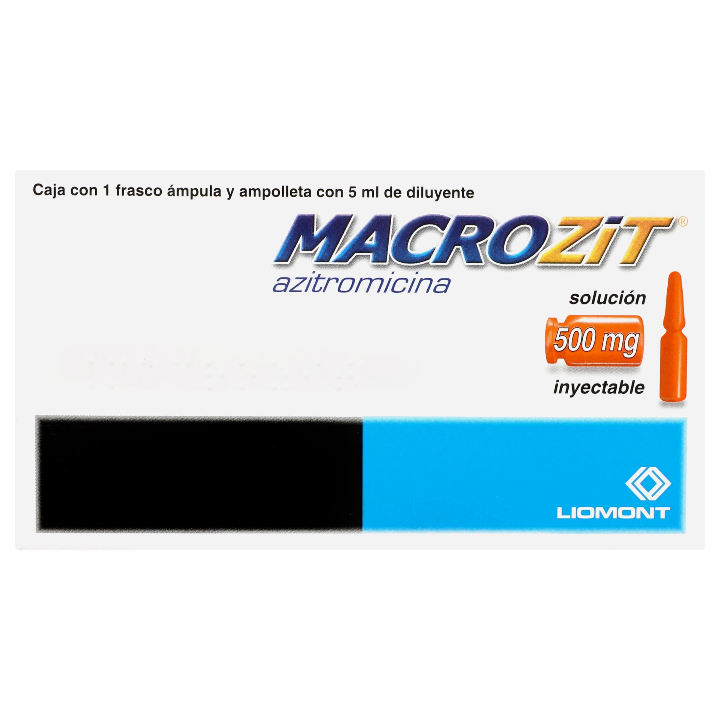 Macrozit 500Mg Con 1 Ampulas (Azitromicina) 1 - 7501299308332