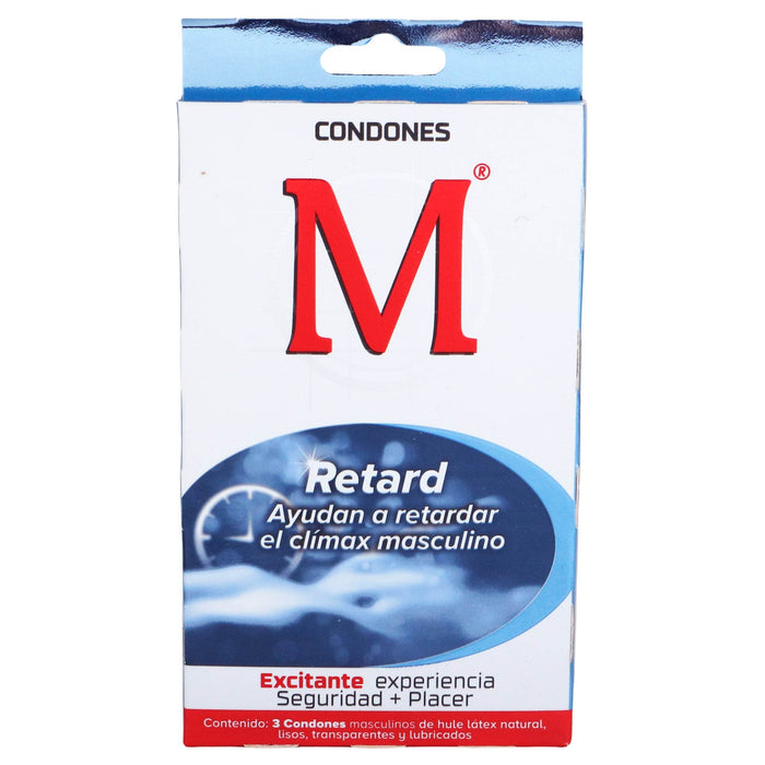 Condón M-Force Retard Con 3 - WeCare Pharma